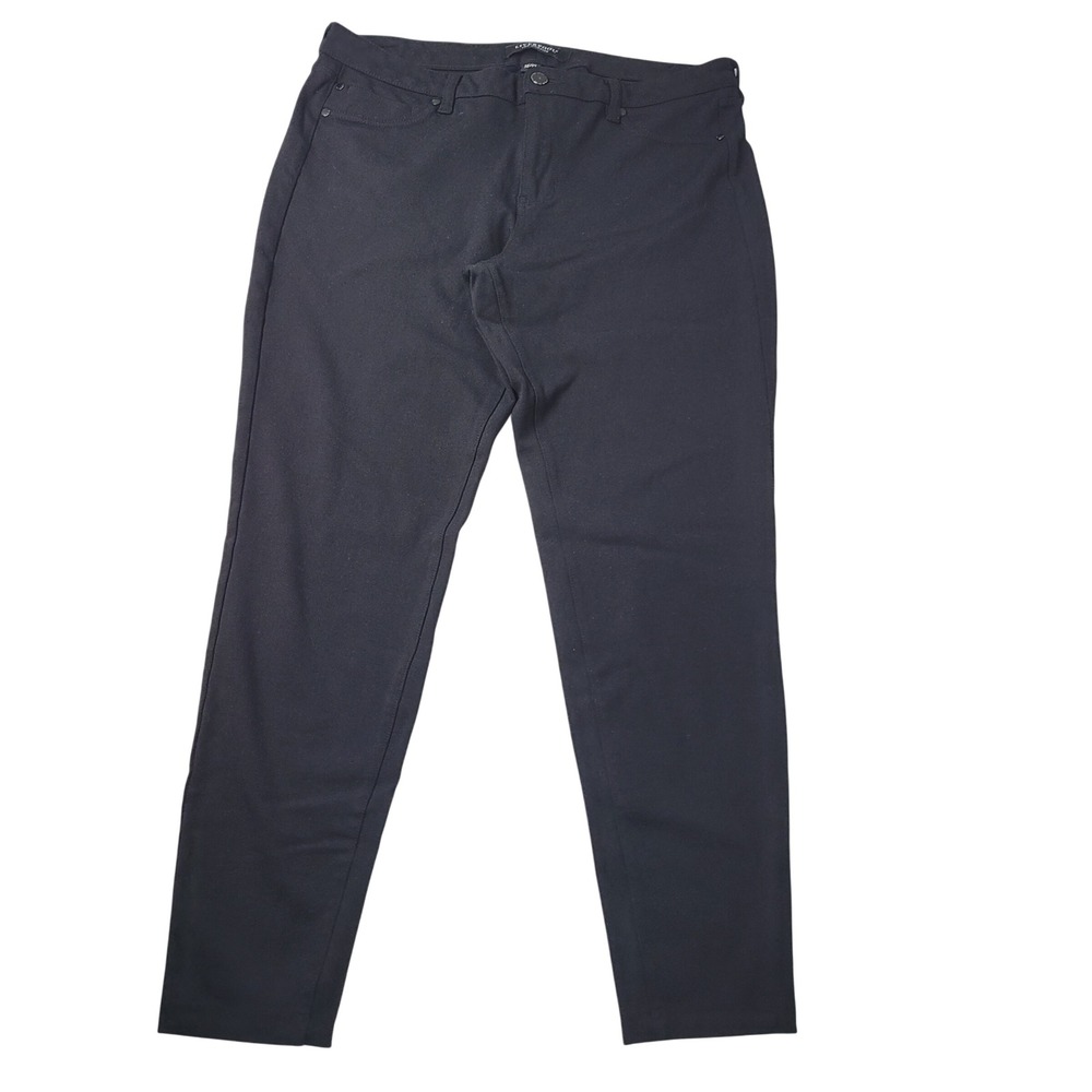 Liverpool Los Angeles Womens Black Skinny Leg Stretch Pants Size 14 32‎